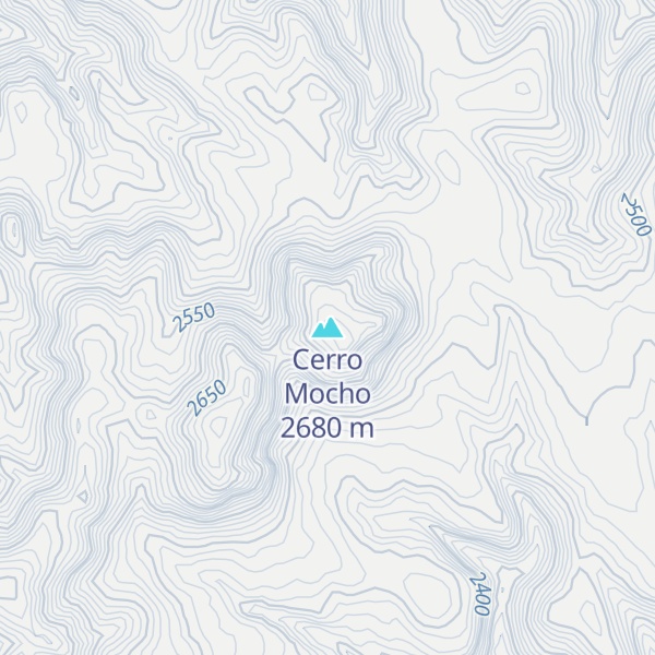 Map of Cerro Mocho