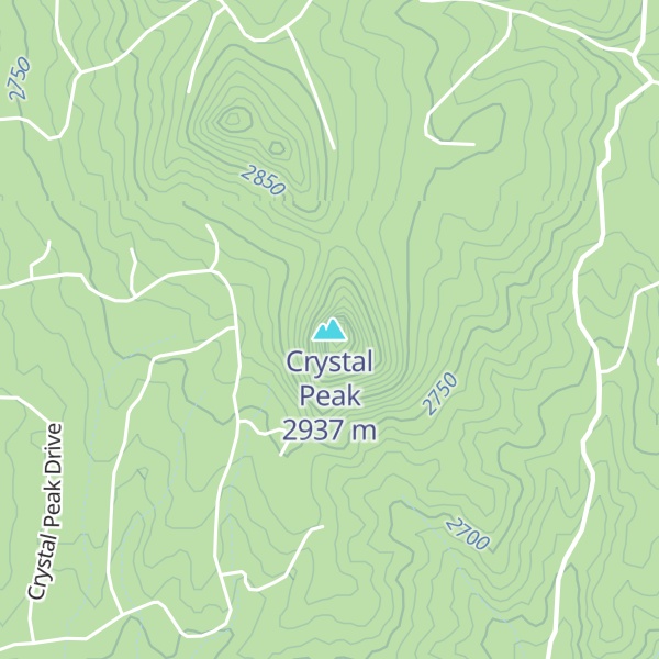 Map of Crystal Peak