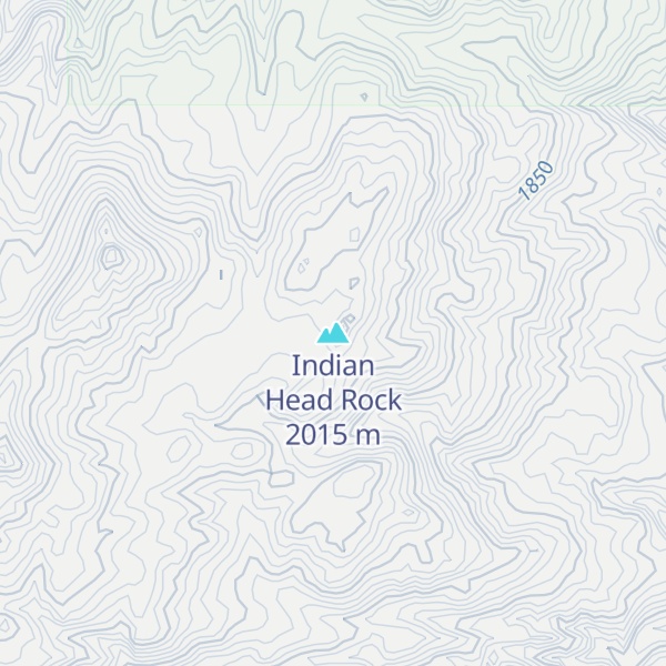 Map of Indian Head Rock