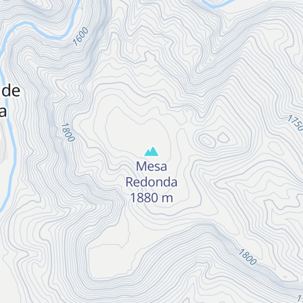 Map of Mesa Redonda