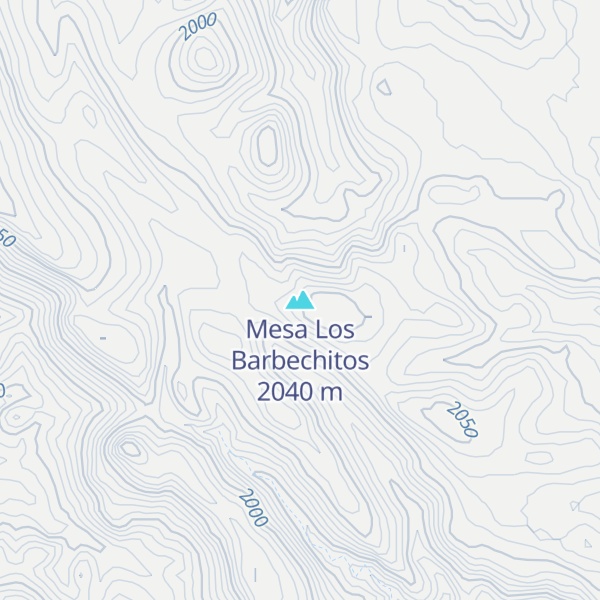 Map of Mesa Los Barbechitos