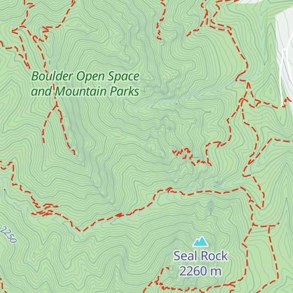 Map of Dinosaur Mountain