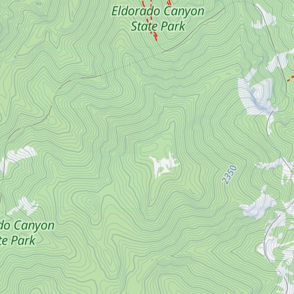 Map of Eldorado Mountain
