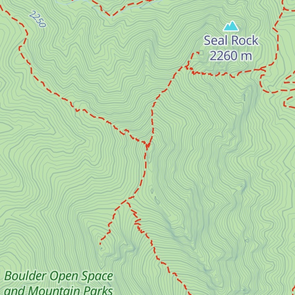 Map of Bear Peak