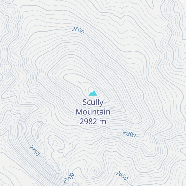 Map of Scully Mountain