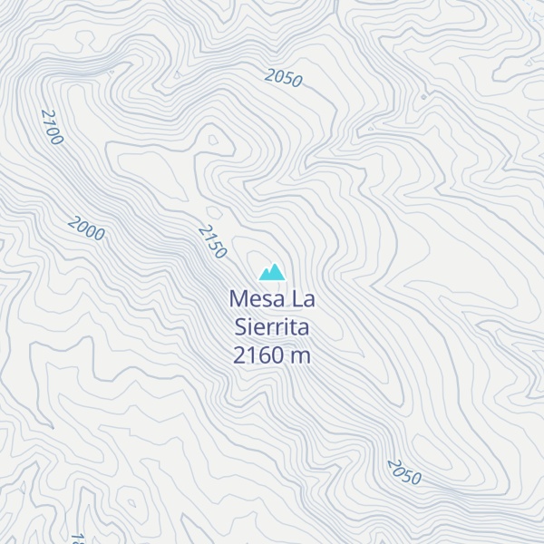 Map of Mesa La Sierrita