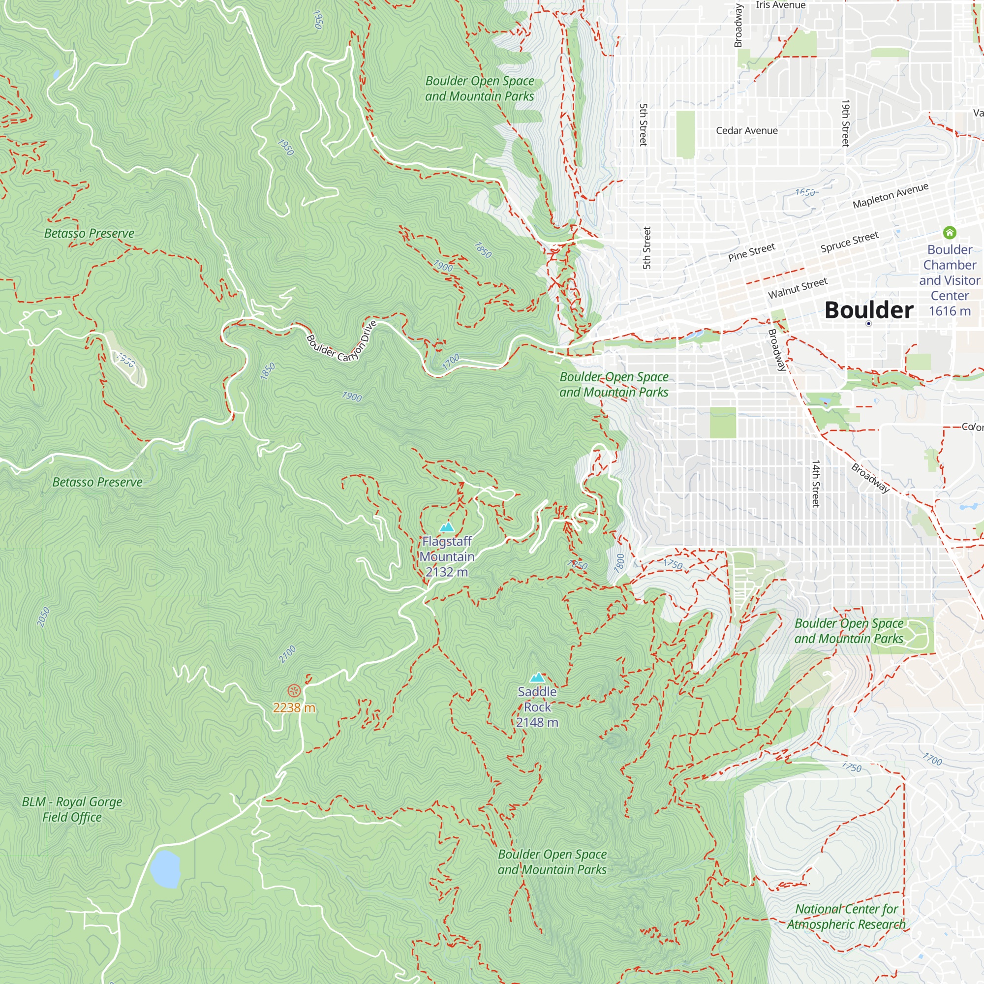 Flagstaff Nature Center map