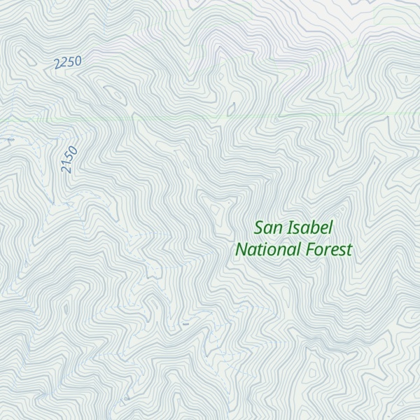 Map of Dawson Mountain