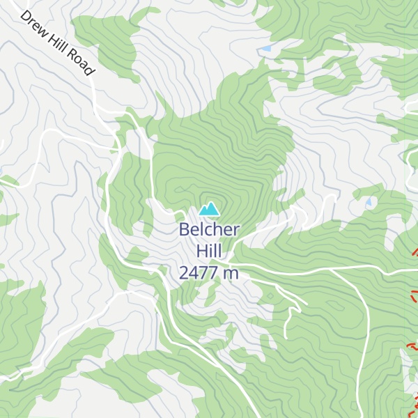 Map of Belcher Hill