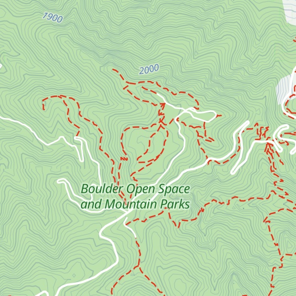 Map of Flagstaff Mountain
