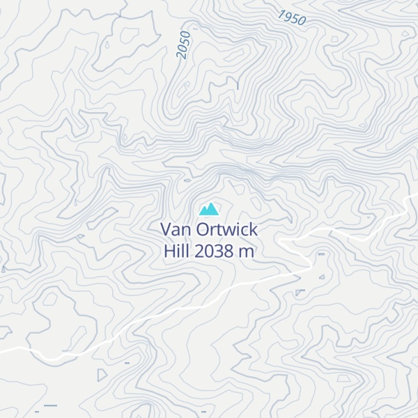 Map of Van Ortwick Hill