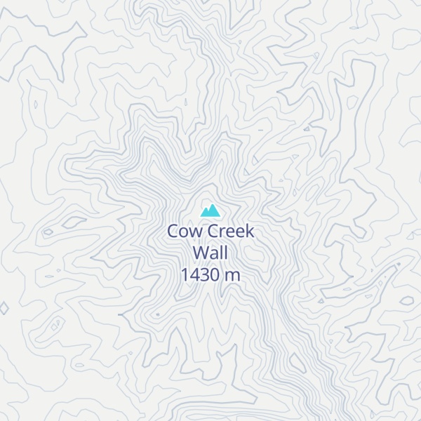 Map of Cow Creek Wall