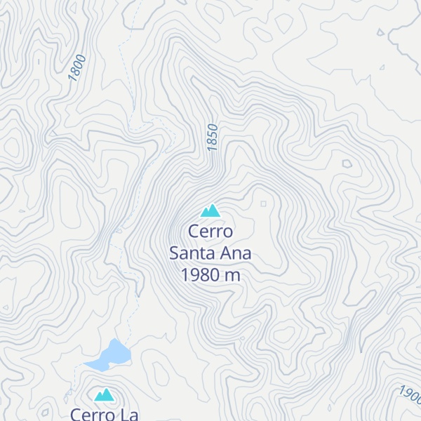 Map of Cerro Santa Ana