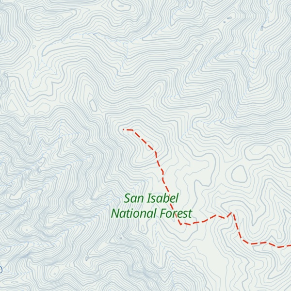 Map of Tanner Peak