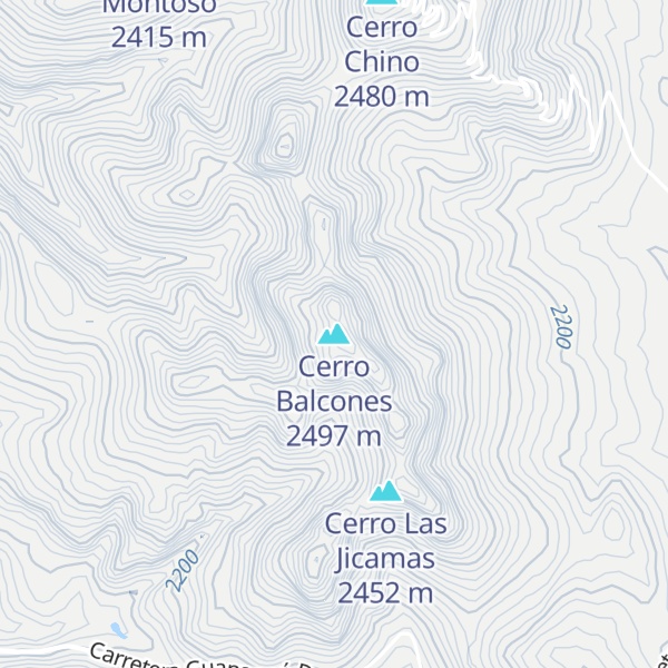 Map of Cerro Balcones