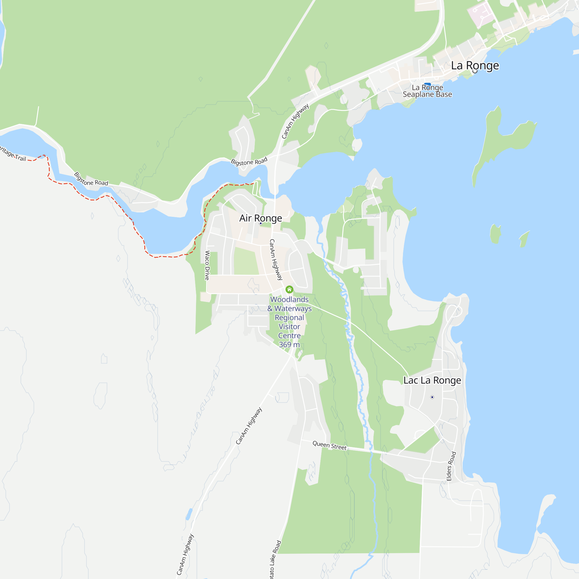 Woodlands & Waterways Regional Visitor Centre map