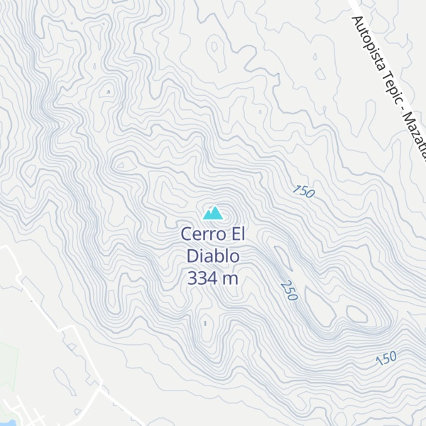 Map of Cerro El Diablo