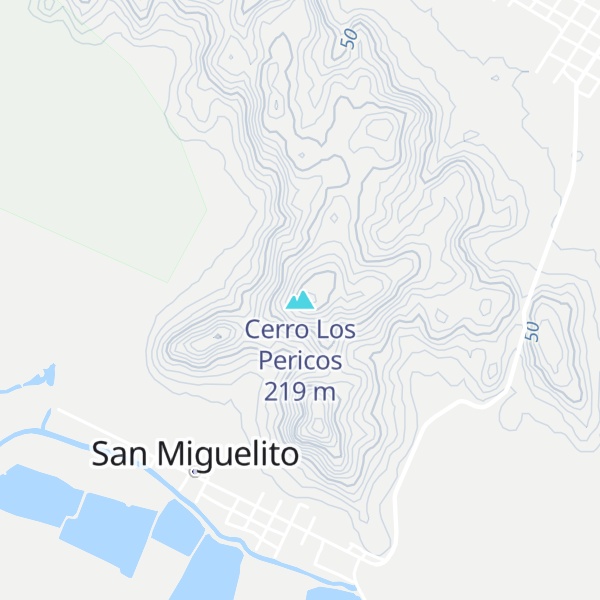 Map of Cerro Los Pericos