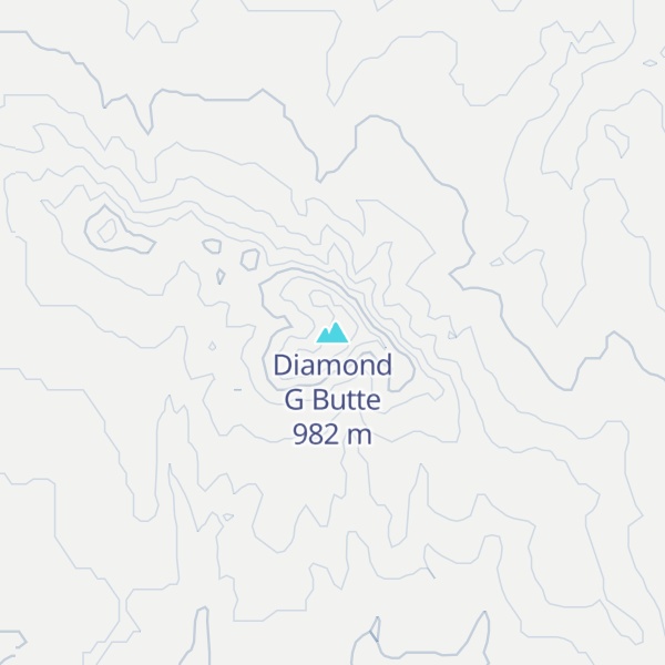 Map of Diamond G Butte