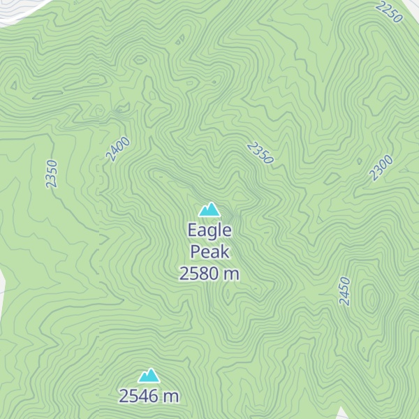 Map of Eagle Peak