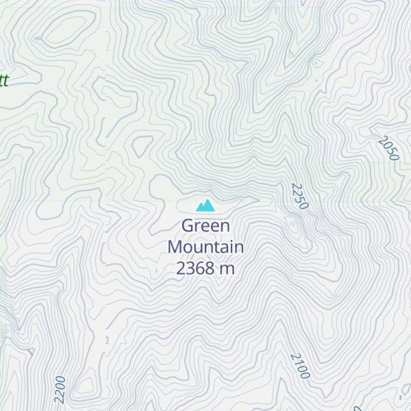 Map of Green Mountain