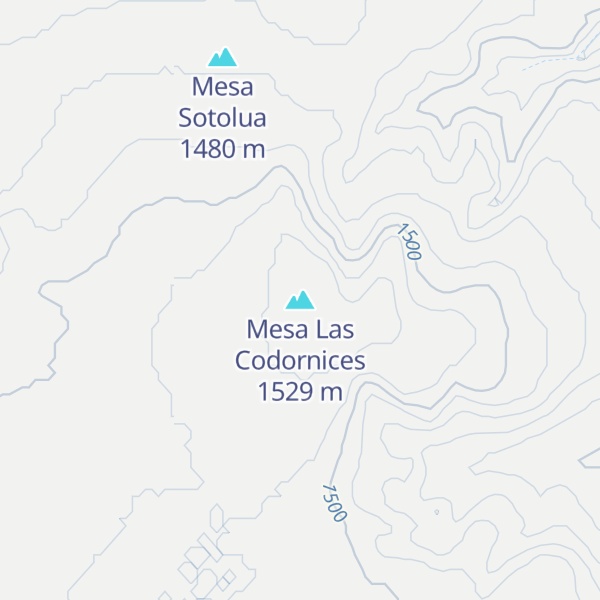 Map of Mesa Las Codornices