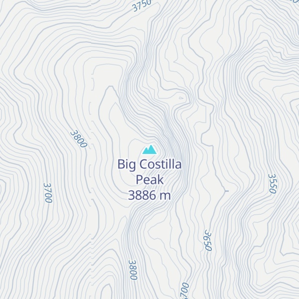 Map of Big Costilla Peak