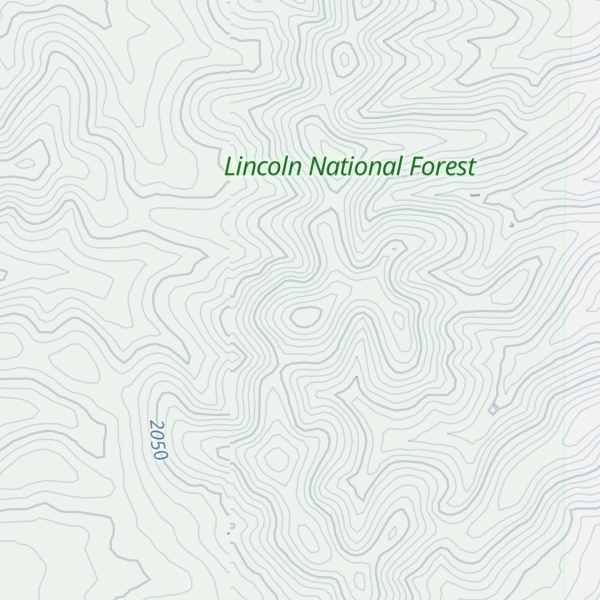 Map of One Tree Peak