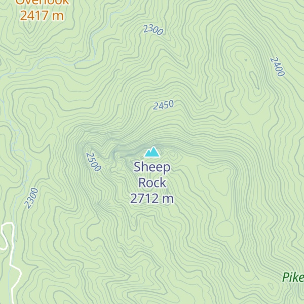Map of Sheep Rock