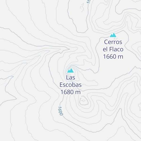 Map of Las Escobas