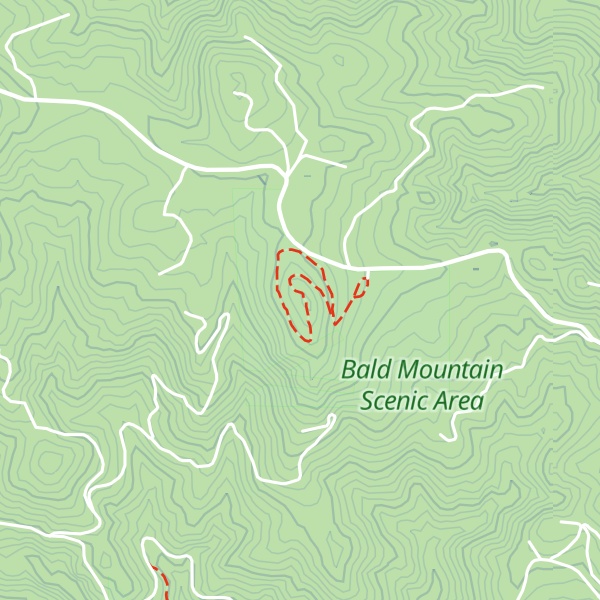 Map of Bald Mountain