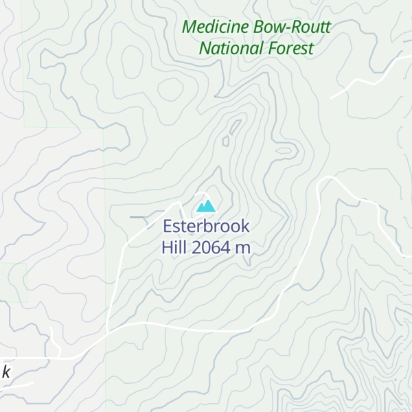 Map of Esterbrook Hill