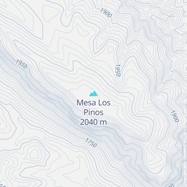 Map of Mesa Los Pinos