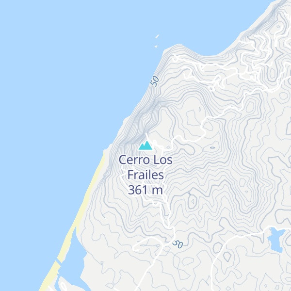 Map of Cerro Los Frailes