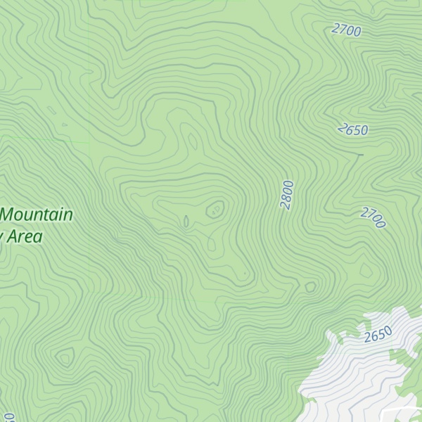 Map of Mount Tom