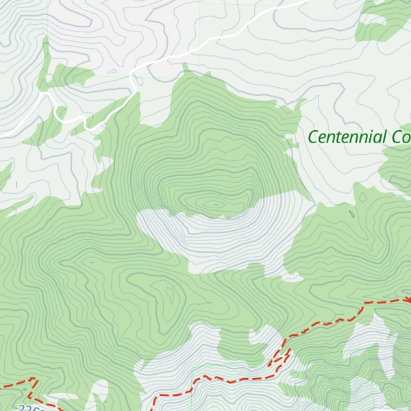 Map of Centennial Cone