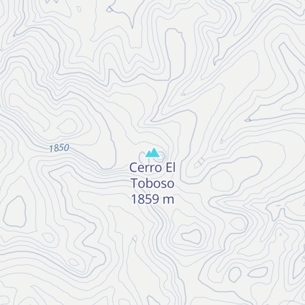 Map of Cerro El Toboso