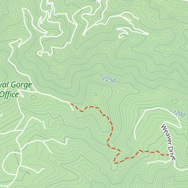 Map of Arkansas Mountain