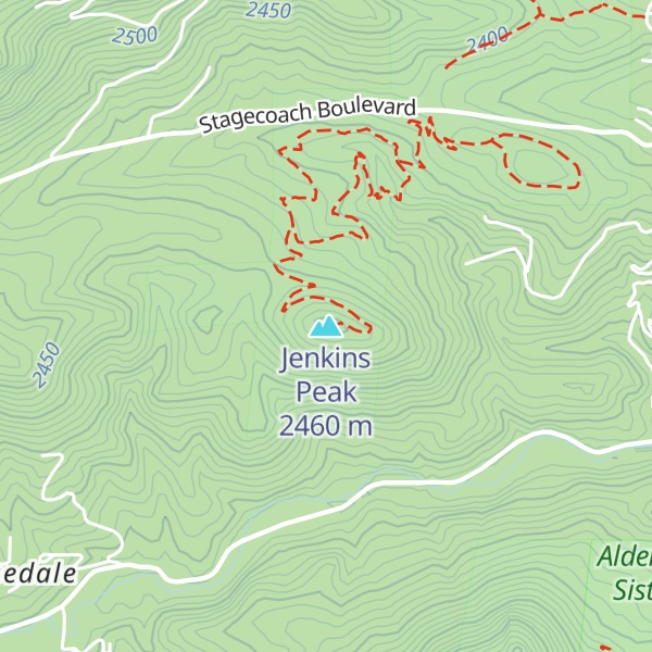 Map of Jenkins Peak
