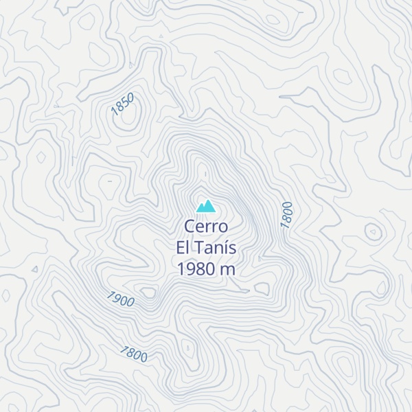 Map of Cerro El Tanís