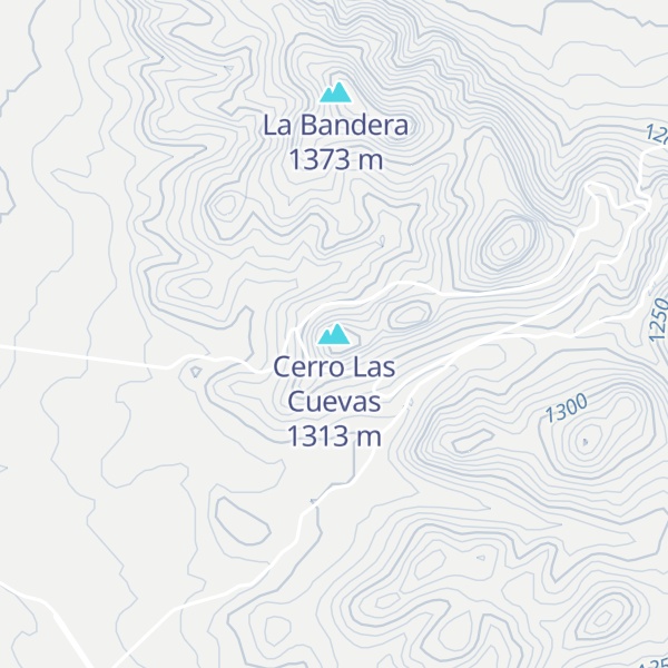 Map of Cerro Las Cuevas