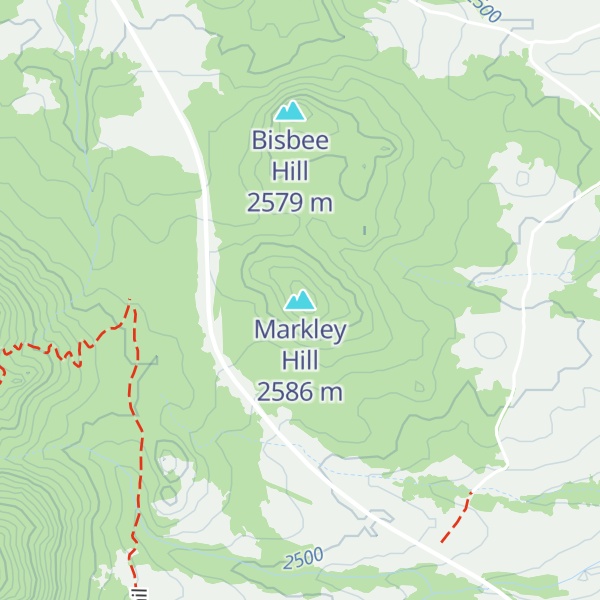 Map of Markley Hill