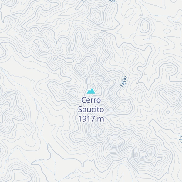 Map of Cerro Saucito