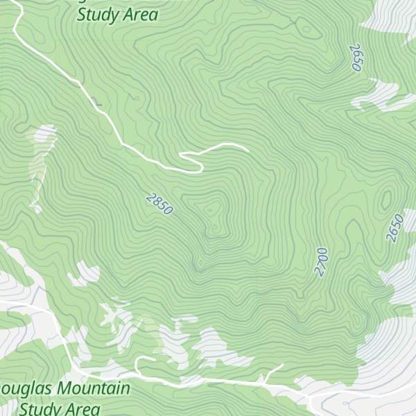 Map of Douglas Mountain
