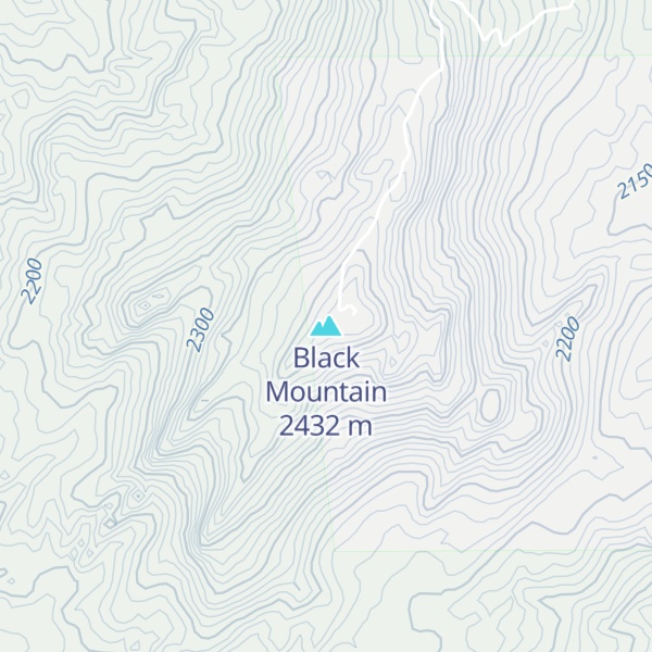 Map of Black Mountain