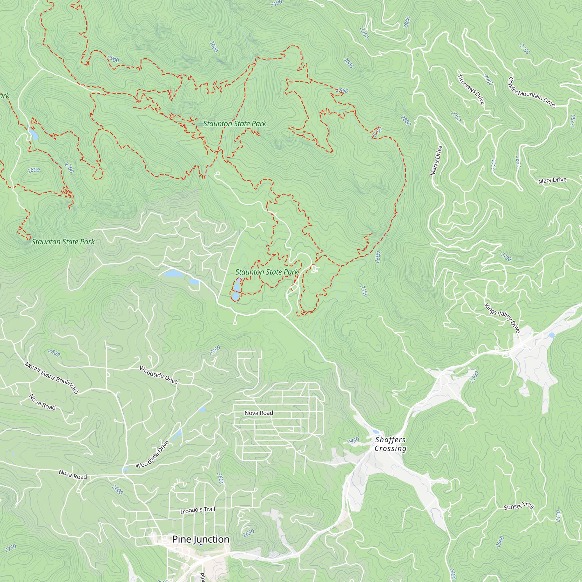 Staunton State Park Vistor Center map