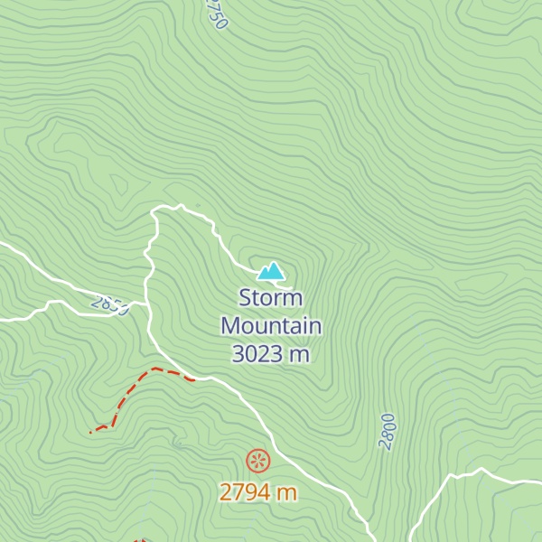 Map of Storm Mountain