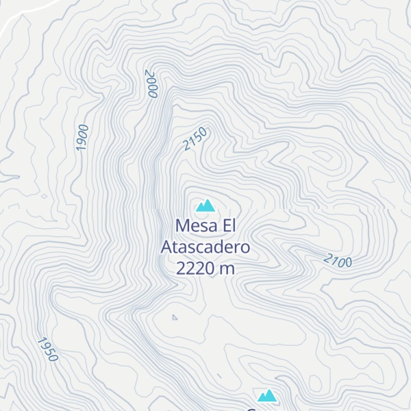 Map of Mesa El Atascadero