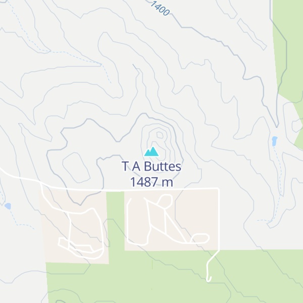 Map of T A Buttes