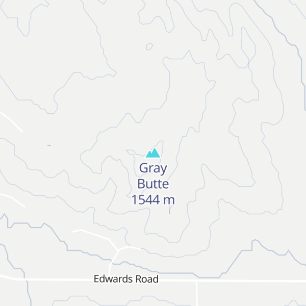 Map of Gray Butte
